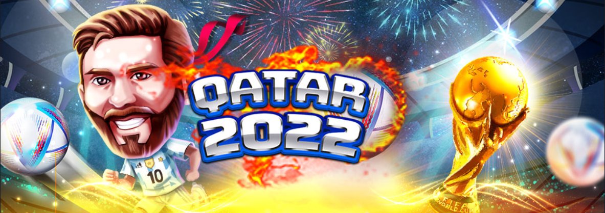 VegasCrest's tweet photo. The World Cup is gone! But not with us! 🏆

Go try our amazing slot "Qatar 2022"! 🎰⚽️

#Qatar2022 #WorldCup2022 #CasinoOnline #WelcomeBonus https://t.co/Qi0cA3l4jy