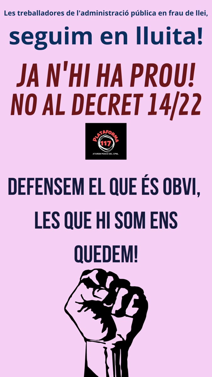 plataforma117's tweet image. Ja n&apos;hi ha prou!!!!
L&apos;única solució és la #Fixesa!!!!