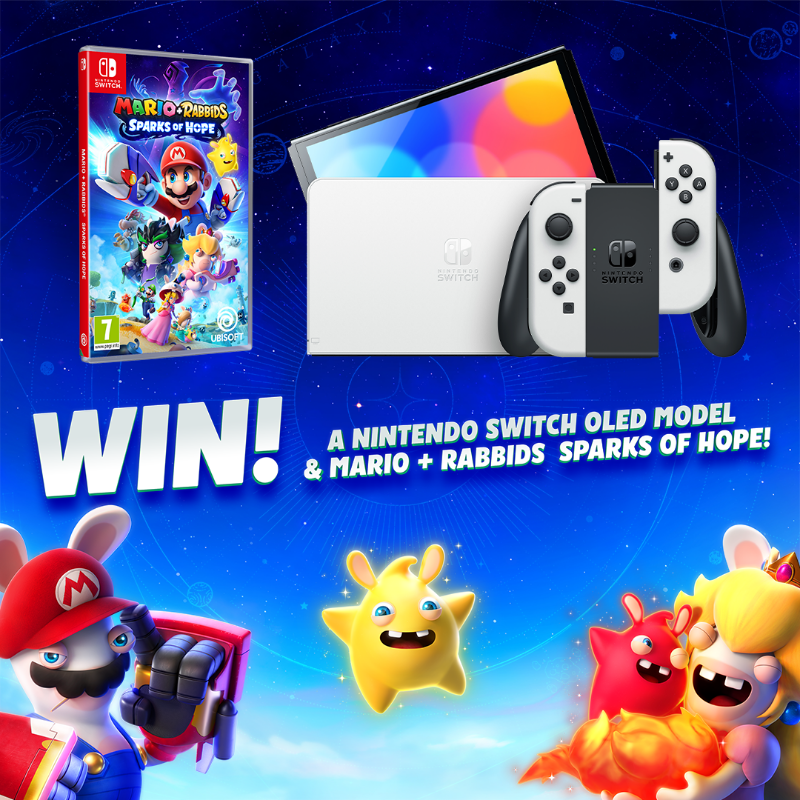 Ubisoft_UK's tweet photo. We are giving away a copy of #MarioRabbids, alongside a brand new Nintendo Switch OLED Model!

To enter, all you need to do is like and retweet this post, and also make sure you are following the channel!

Entries close Friday 6th January 2023, 5PM GMT.