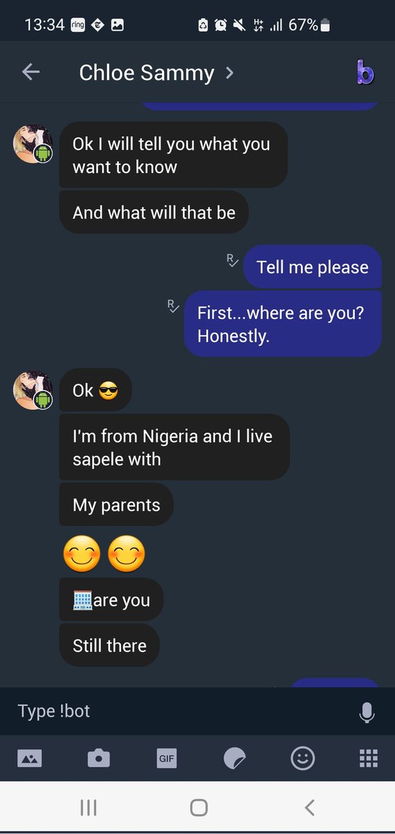 CallOutFraud's tweet photo. Another #scammer on @kik unveiled. Use pics of an unsuspecting woman to steal money.

'Saviour' now says she is a nurse from Nigeria but pretended to be Chloe, a young professional from St.Louis, USA. 

Originally befriended on #WordsWithFriends 

@ScamAlert @ScamDetector https://t.co/RLggcOsaET