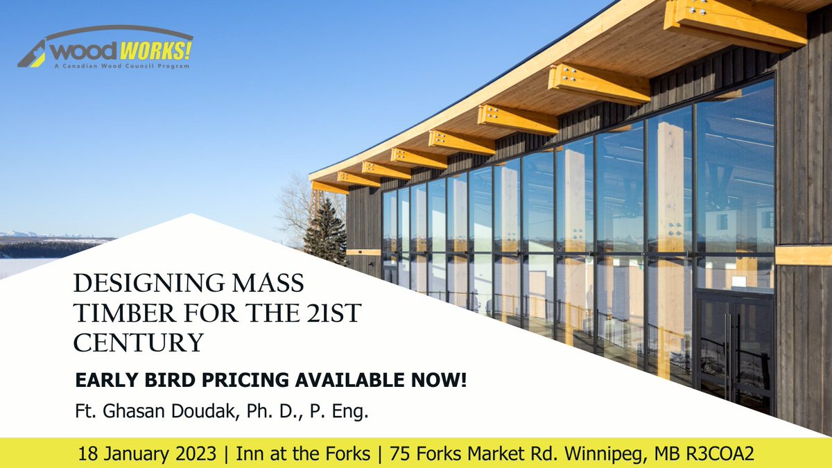 Join us in Winnipeg and expand your proficiency and knowledge of timber engineering!

eventbrite.ca/e/designing-ma…