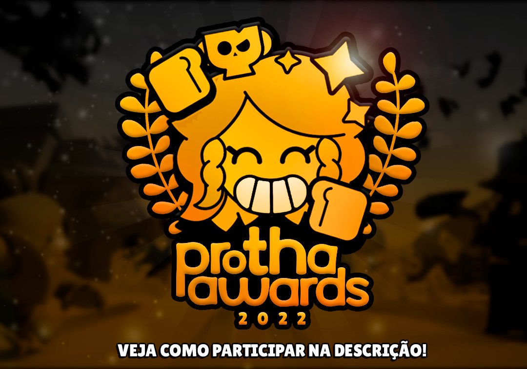 prothagame's tweet photo. Oi oi gente, Apresento para vocês o Protha Awards 2022! 
Vamos premiar os destaques do ano 2022 no Brawl Stars, o resultado eu vou anunciar no meu canal (https://t.co/K5seY5HEn7) dia 29/12. Clique no link e VOTE AGORAAAA! 

👉 https://t.co/elcK8v2sot https://t.co/vKPwPQwddU