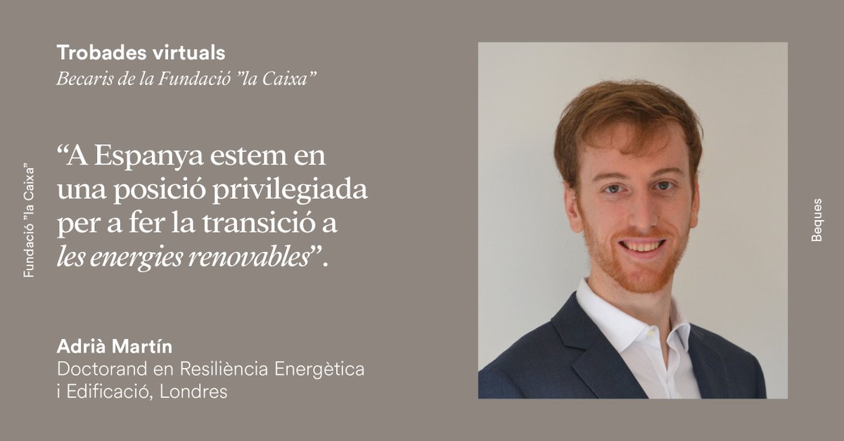 ☀️ @AdriaMVilaseca recordava que Espanya és un dels països d'Europa amb major radiació solar i els avantatges que això suposa.

Llegeix aquí altres reflexions dels #becarisFundlaCaixa en l'última #TrobadesBecaris!⤵️
bit.ly/3FLkvdN