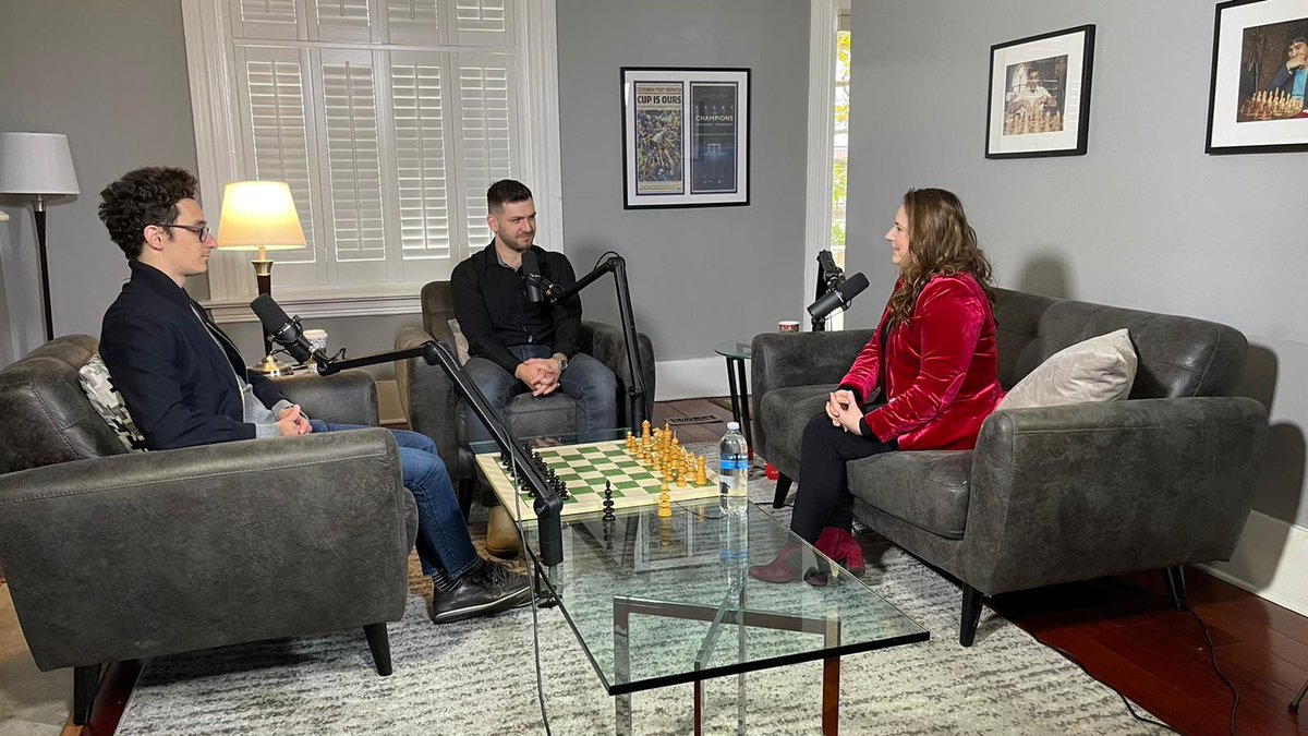 GMJuditPolgar's tweet photo. Two weeks ago in Saint Louis🇺🇸, I was the guest on the C-Squared Podcast, hosted by GM @FabianoCaruana and GM @CristianChirila.
Really enjoyed the conversation!😉
🎙Get it on!👇
https://t.co/dfujiVLqxO
#ChessConnectsUs #chess #records #chesstalks #chesspsychology https://t.co/V12DDJuYn5