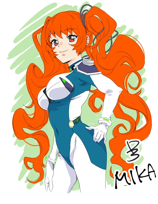 非公式 ファンアートでミカツインテールもりもりで描くのが楽しかったです!!unofficial fan art.#doodle #nichegamer #mika 