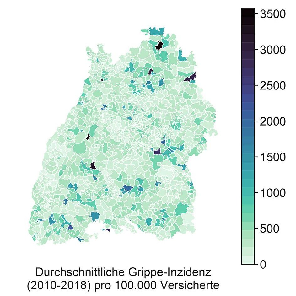 DLR_SpaceAgency's tweet photo. Earth observation satellites are all-rounders!
Satellite data help understand the spread of disease and now provide insights into the #fluwave in Germany. Low temperatures and particulate matter increase the risk of contracting influenza. https://t.co/I6KPffRq5F