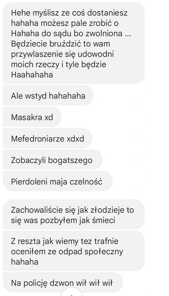gjanoszka's tweet photo. Knajpiarz kiedy mu się zagrozi sądem za bezpodstawne zwolnienie (pokłócił się z partnerem zwolnionej, który ośmielił się sprzeciwić karom finansowym, więc zwolnił oboje). Rozsierdzonym knajpiarzem jest Rafał Jarecki, szef Sushi Warszawa Orange. 

#patogastro https://t.co/qdnW5KgKKN
