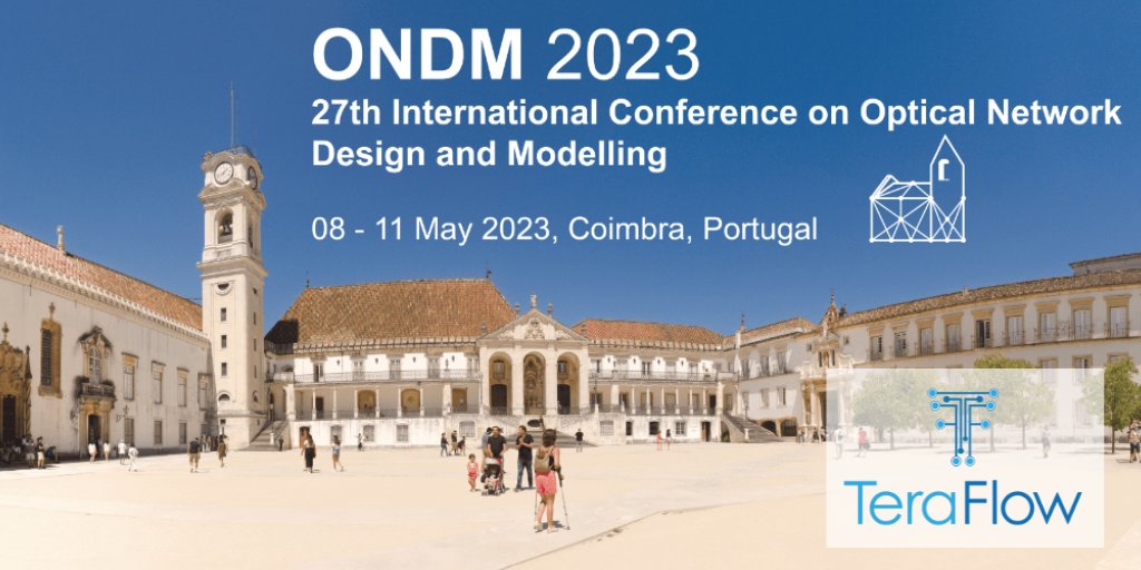 📢ANNOUNCEMENT: <a href="/TeraFlowSDN/">TeraFlowSDN</a> will participate in #ONDM2023 in the workshop "Challenges of #optical #communications in the #6G era: a view from EU projects" 
🗓️08-11 May 2023 
📍#Coimbra #Portugal,
➡️ondm2023.inescc.pt
<a href="/FurdekMarija/">Marija Furdek</a> <a href="/chalmersuniv/">Chalmers University of Technology</a>