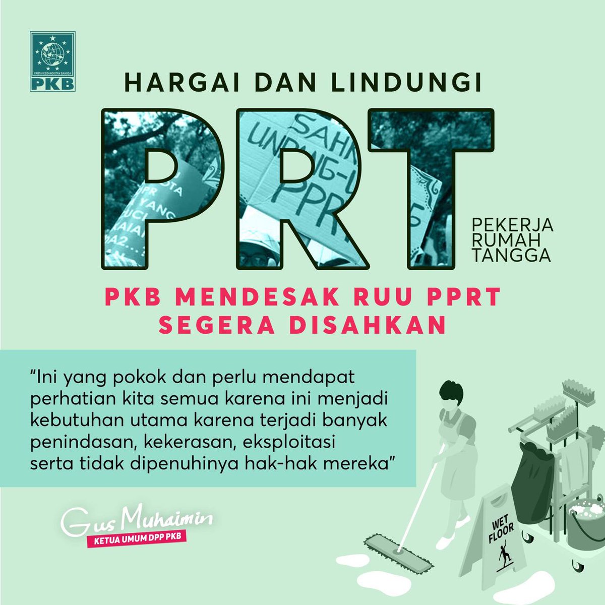 Segera sahkan RUU PPRT
#SavePRT 
#GusMuhaimin