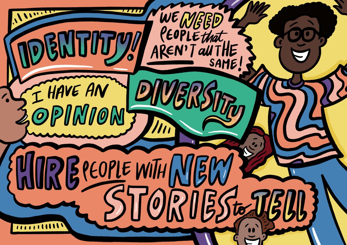 SaulArgent's tweet photo. Spreading a bit of pre-Christmas joy with these beautiful illustrations from #HopeEvolves by @studiobeci! Just a few reasons why youth-led work in heritage is important. 
@CuriousMindsNW have a whole treasure trove more of these we'll be sharing in the new year! https://t.co/cSYhqGMeeC