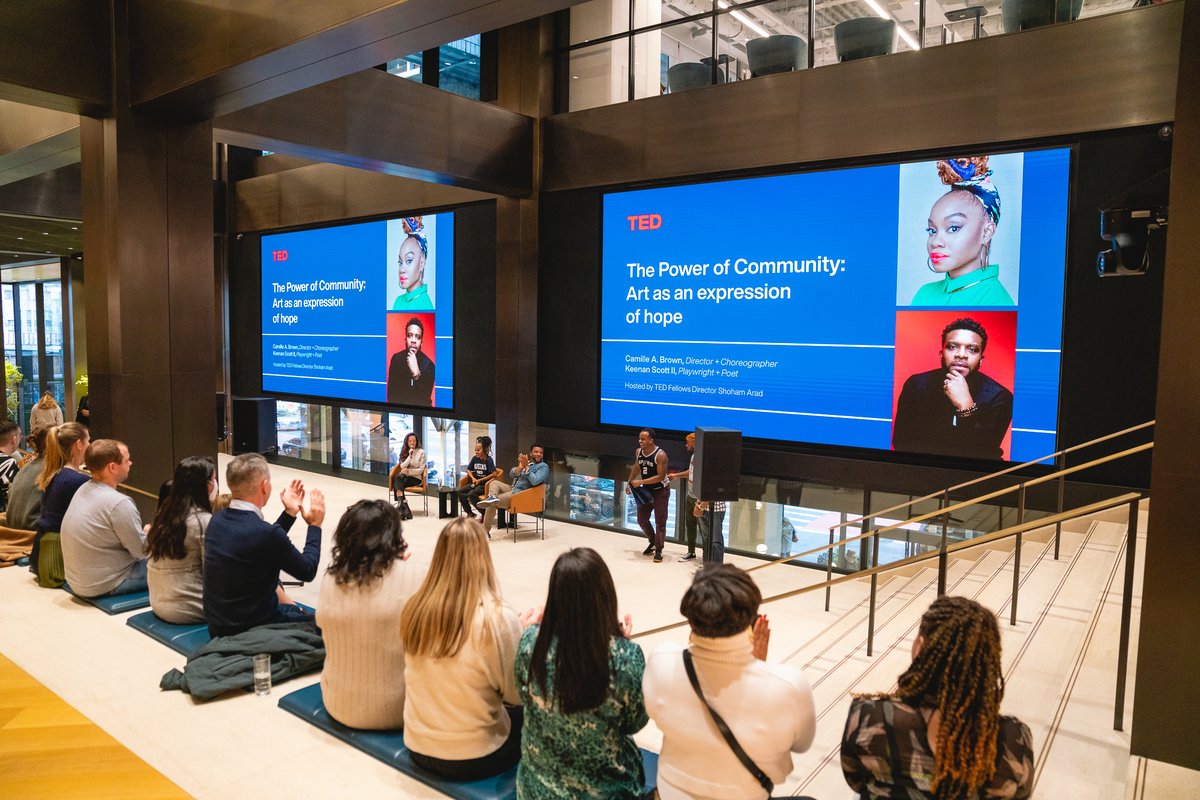 Last month, we partnered with the PENN DISTRICT to host an inspiring #TEDConversation featuring our <a href="/TEDFellow/">TED Fellows</a>, <a href="/keenanthemuse/">Keenan Scott II</a> and <a href="/CamilleABrown/">Camille A. Brown</a>. Stay tuned to learn more about our next event on February 15!