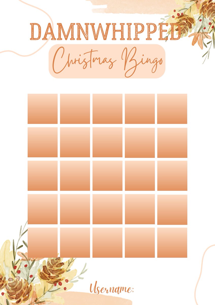 damnwhipped's tweet photo. D A M N W H I P P E D Christmas Bingo 🥳

Prizes:
1st round - 200 gcash
2nd round - 300 gcash
3rd round - 500 gcash
4th round - 1,000 gcash https://t.co/pQj1aXRKjZ