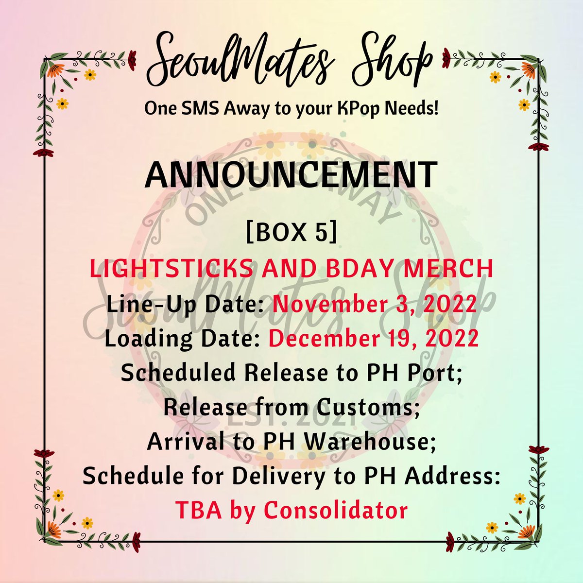 shopseoulmates's tweet photo. #SMS_Updates | BOX 5
β DECEMBER 20, 2022 β
https://t.co/yLPWcaCsi8 https://t.co/KWdk5ZKTgJ