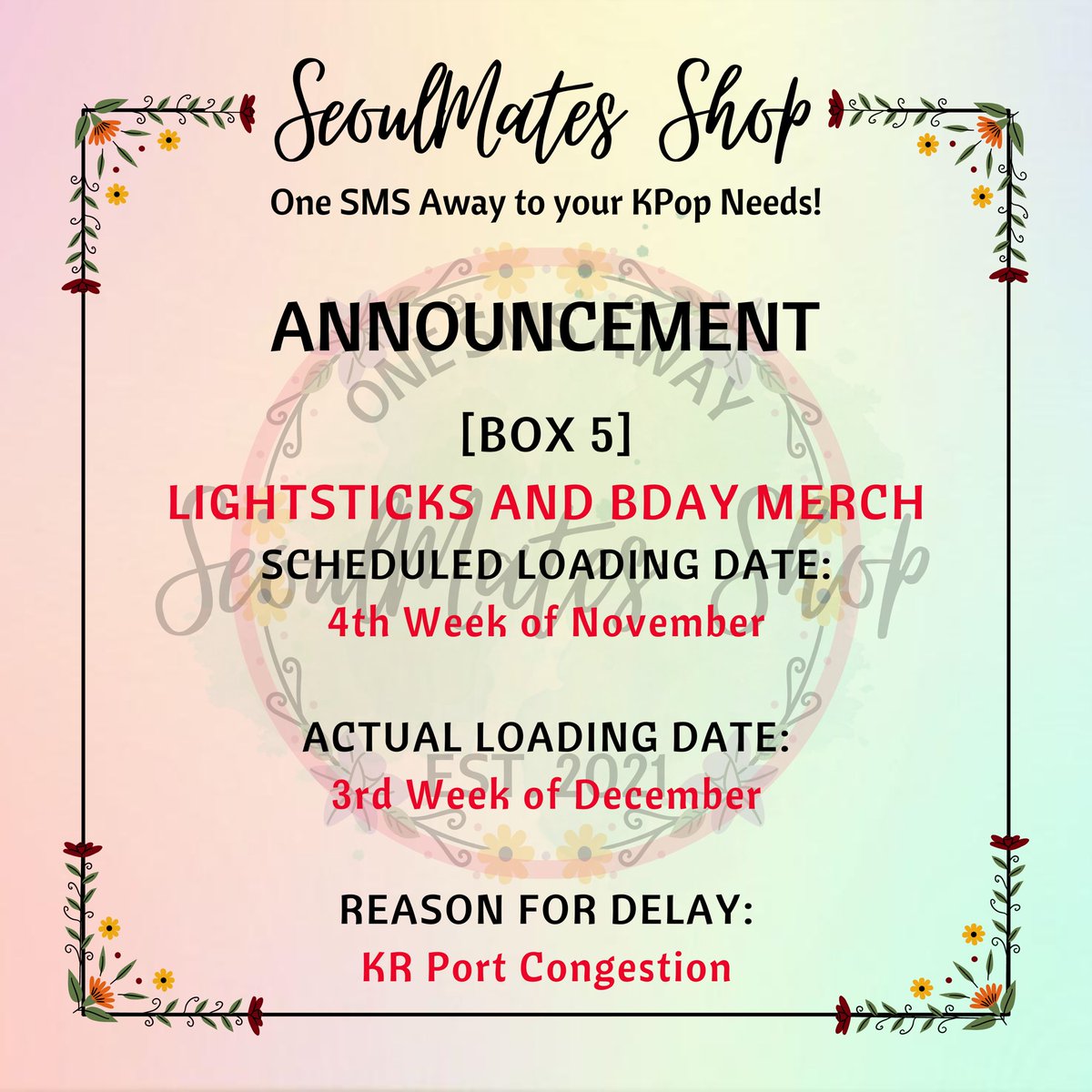 shopseoulmates's tweet photo. #SMS_Updates | BOX 5
β DECEMBER 20, 2022 β
https://t.co/yLPWcaCsi8 https://t.co/KWdk5ZKTgJ