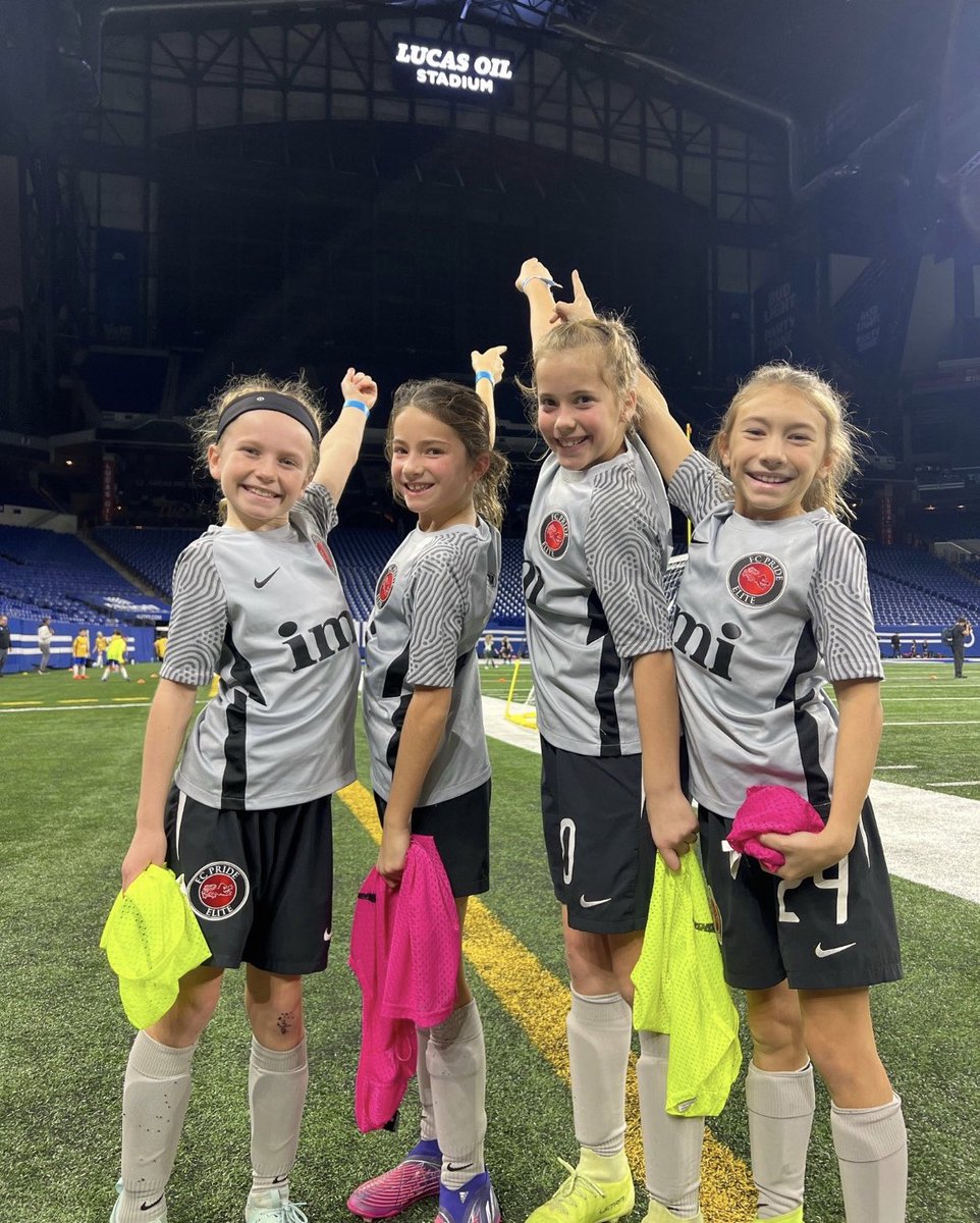 FCPRIDESOCCER's tweet photo. Follow our Facebook post for a 📸 dump. Our Academy teams had the privilege of playing the ‘beautiful game’ at Lucas Oil Stadium. What an experience for our teams and all of our Academy Staff.  A big thank you to @playbooksports_ and the @Colts for the opportunity. https://t.co/p2UMgNRTDT