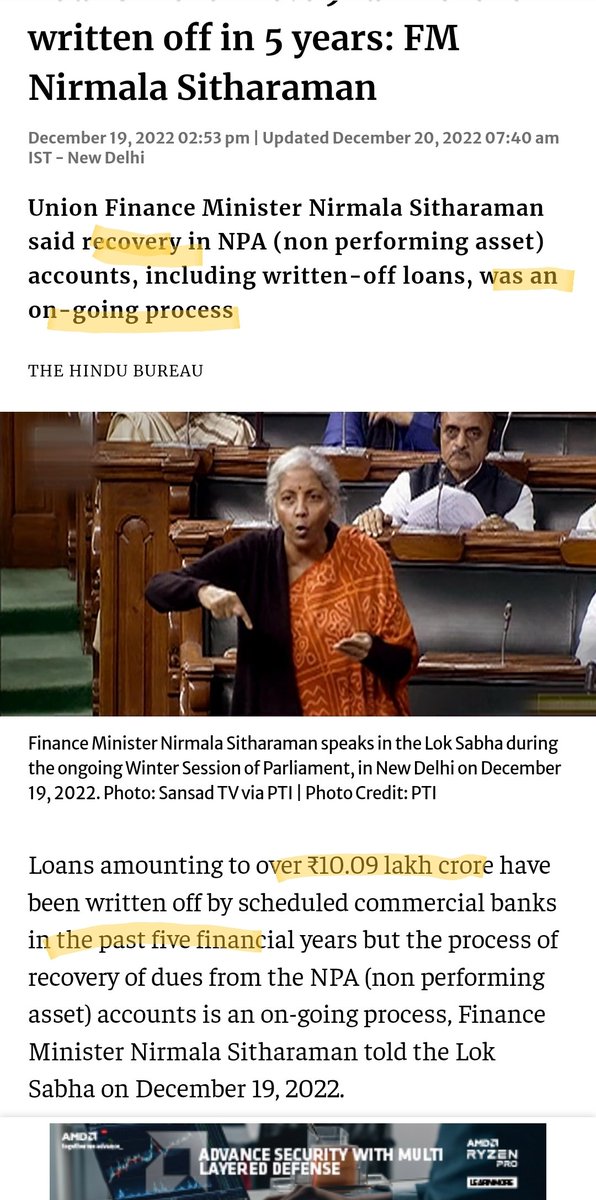_Mukul's tweet photo. @nsitharaman @nsitharamanoffc @FinMinIndia @the_hindu Ma'am FM fantastic; I hope this is true the other way round too. @YESBANK
must return AT1 retail investors money as an ongoing process. We were cheated.
#YesbankAT1Bonds
#yesbak_at1_retail_fraud 
#Yesbank_AT1_RetailInvestor https://t.co/IsbJHaZrtJ