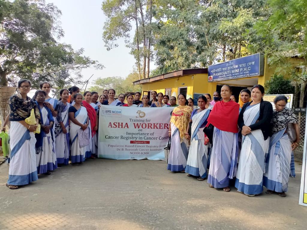 BorooahDr's tweet photo. On account of Golden Jubilee celebration of @BorooahDr, a day long training programme for ASHA workers on importance of cancer registry in cancer control was organised by #PBCR Kamrup at Panikhaiti mini #PHC on 20.12.22 with the support of @ncdirindia. 1/n https://t.co/fhvTL7gMar