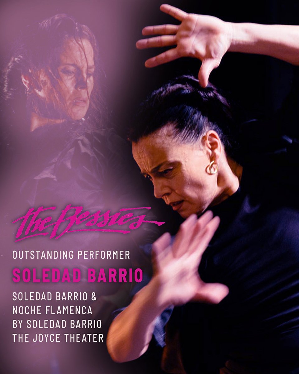 NocheFlamenca's tweet photo. 2022 Bessies: Soledad Barrio Wins Outstanding Performer Award - https://t.co/IhKj5V9qZH https://t.co/HLWCUYO20o