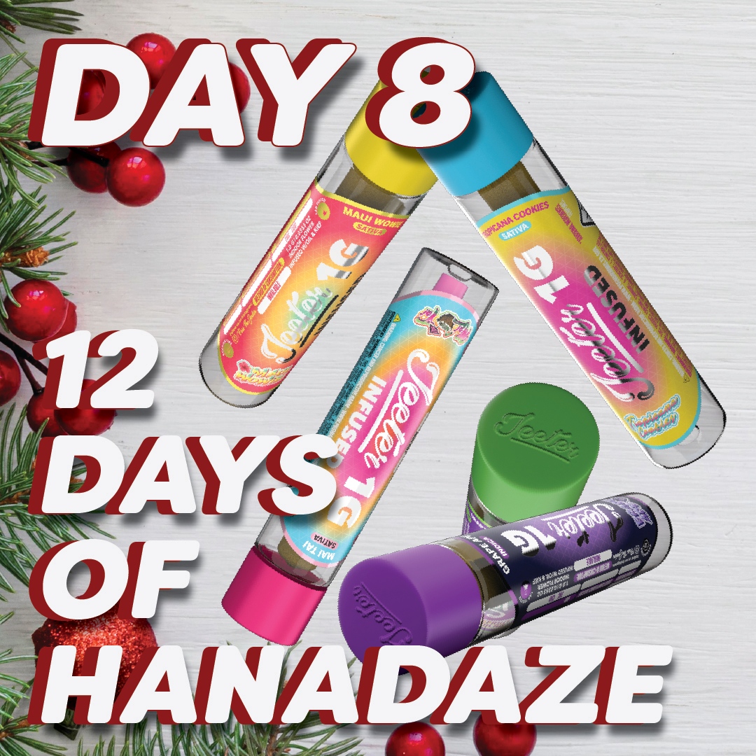 Day 8 of 12 Days of Hanadaze starts today! Check out deals from brands like #Jeeter!

Tap to read about the full lineup!
l8r.it/ICge