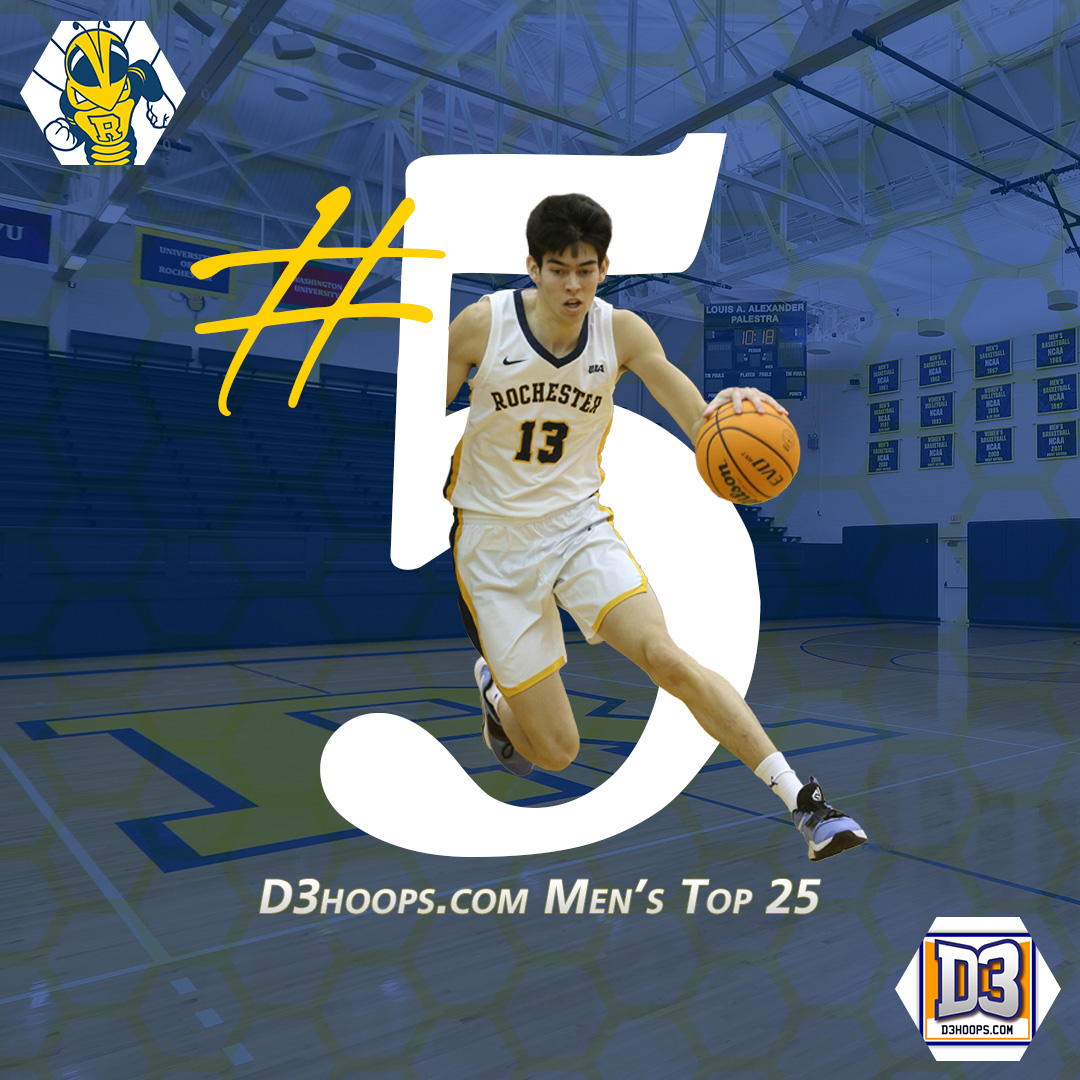 UofRathletics's tweet photo. Did you know Rochester is one of just 3️⃣ schools whose men's and women's 🏀 teams are both ranked in the @d3hoops.com Top 25 🤔?

@URMensHoops moves into the Top 5️⃣, while @RochesterWBB slides in at #️⃣1️⃣7️⃣ in this week's https://t.co/pAtNZlOUPf Top 25!!!!!

#GoJackets // #d3hoops https://t.co/jSpnA7vanr