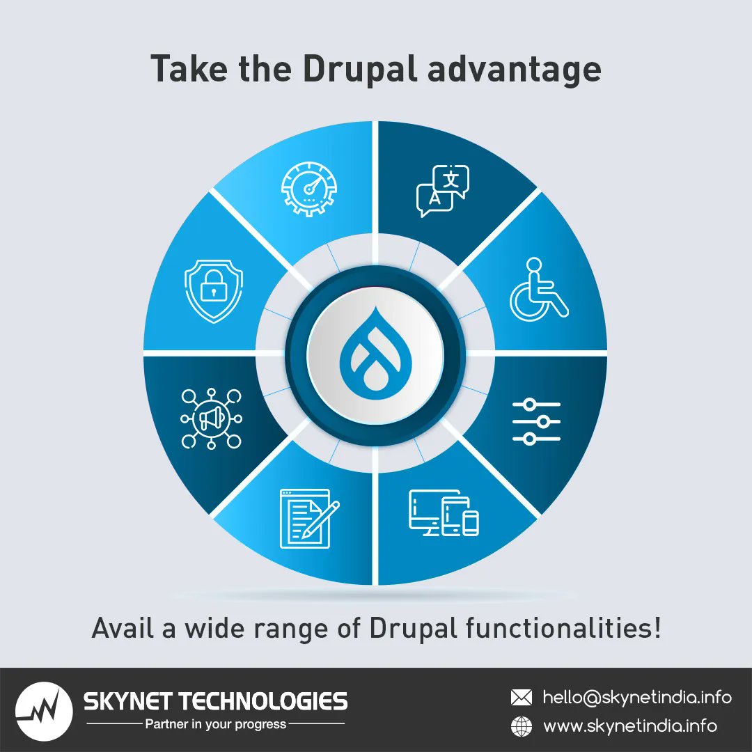 skynetindia's tweet image. Drupal is offering a wide range of functionalities, and its count is increasing with every new release of @drupal! Why not take advantage of it? Build your next website with Drupal!
buff.ly/39OIAAX
#Drupal #DrupalDevelopment #DrupalWebDesign #DrupalDeveloper
