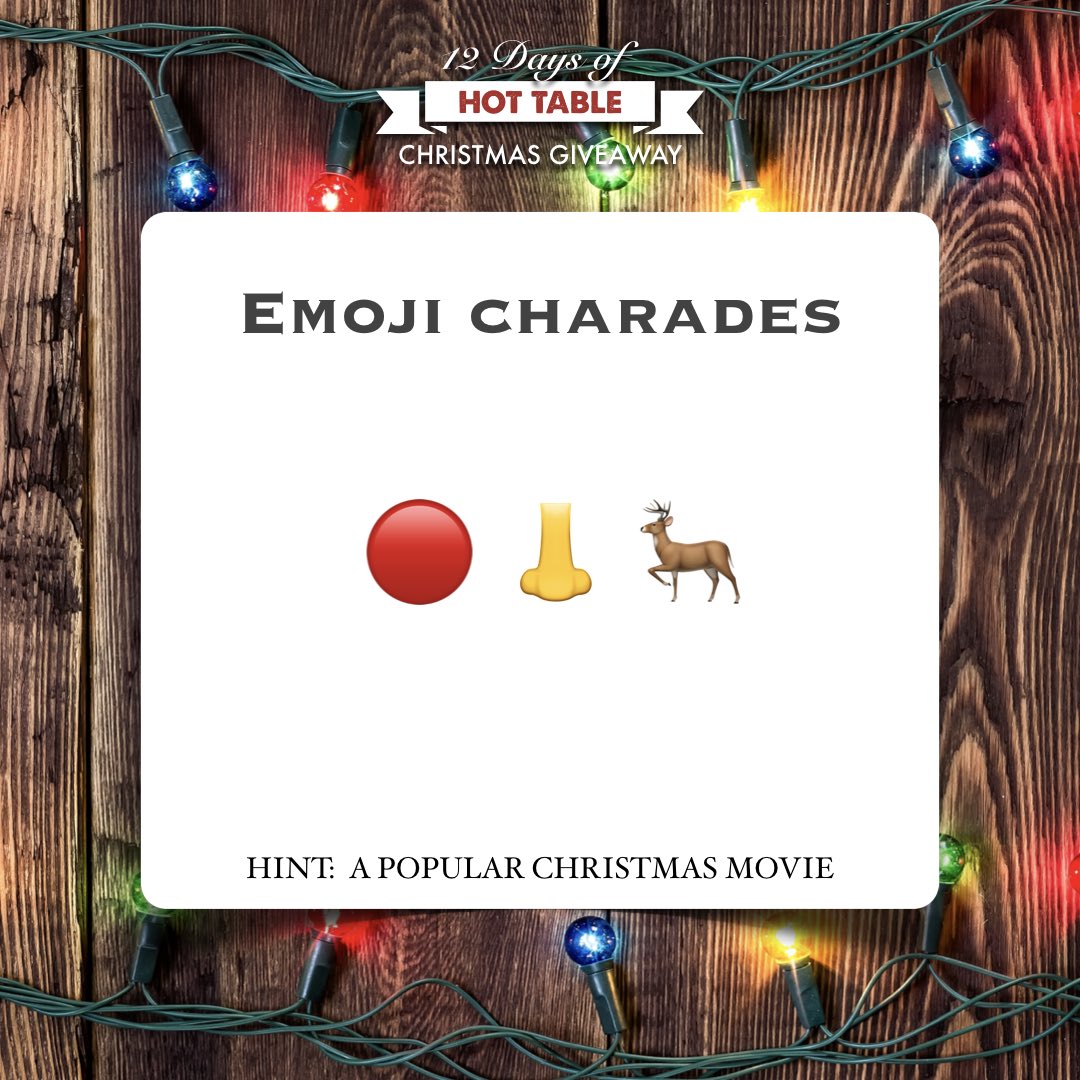 Hottable's tweet photo. π CHRISTMAS GIVEAWAY β Like β€οΈ this post, tag a friend πββοΈ and share your answer in the comments π¬ for a chance to win a $50 Hot Table gift card!π Must be following @hottable βοΈ Winner will be announced tomorrow!
#12DaysOfHotTable https://t.co/TKmsSQNnsI
