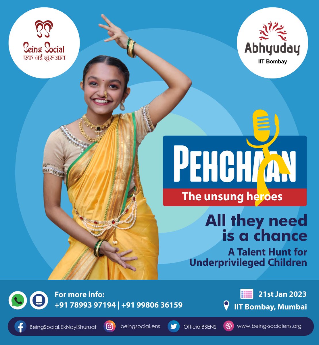 OfficialBSENS's tweet photo. Children are ready to showcase their talent! Join and support the noble initiative Pehchaan-The Unsung Heroes and help in fulfilling the dreams of these talented children.
#talenthunt #children #pehchaan #opportunity  #BeingsocialEkNayiShuruaat https://t.co/xnJQAMAQvu
