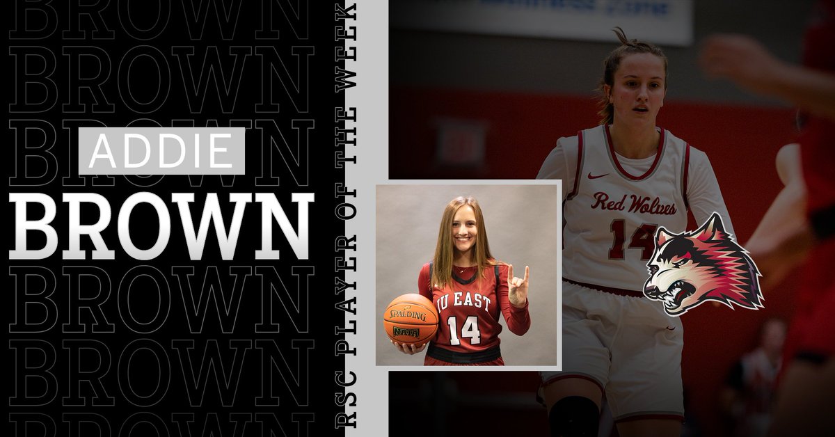 After breaking the school record with her 42 point performance against Olivet Nazarene, Addie Brown has been named the RSC Player of the Week!