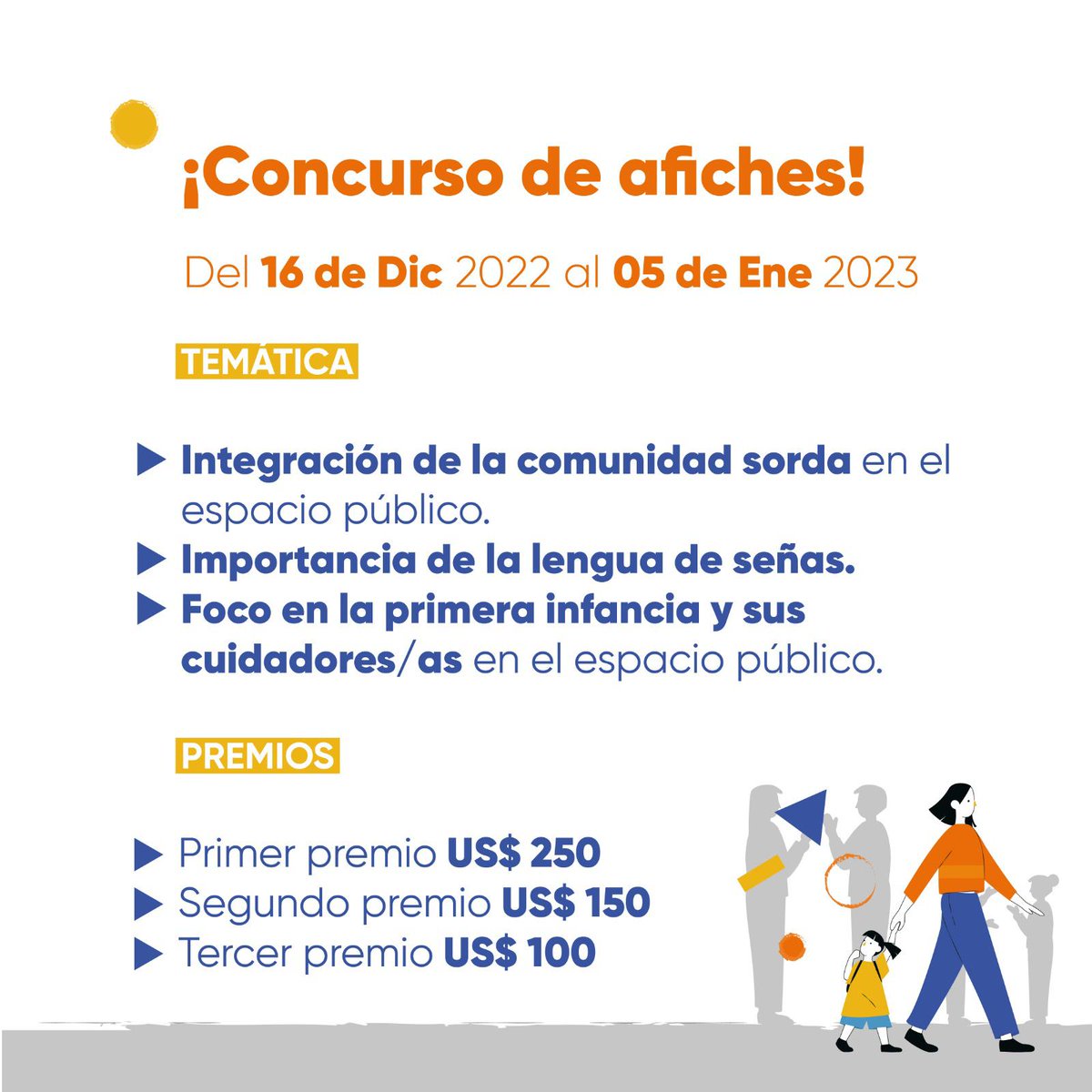 Concurso de afiches 🎢🎡

Invitamos a diseñadores/as gráficos, comunicadores/as visuales, creativos/as, artistas, ilustradores/as, estudiantes o cualquier otra persona que desee participar del concurso de afiches.