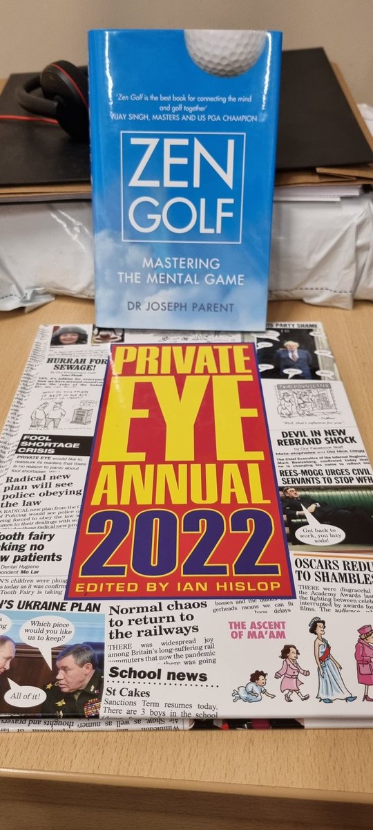 SamDurling1's tweet photo. Great present from my secret santa in the @RamsdensCorp team this afternoon. The golf book in particular will come in handy next season!
#SecretSanta #Christmas https://t.co/BlFBncoHnM