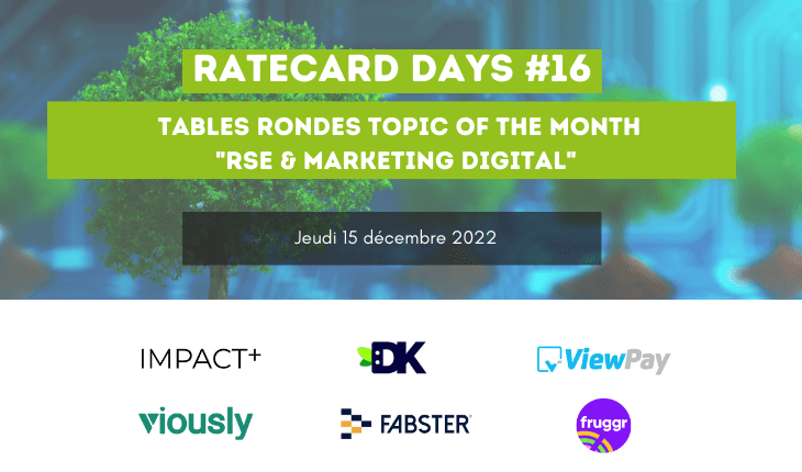 CB_Expert's tweet photo. Topic of the Month de @Ratecard_fr: #RSE & #MarketingDigital
Un sujet débattu par @loicdussart (#Viously), #MarionCardona (#Impact+), #AdrienGalerneau (#DK), #DavidNicolas (#Fabster), @EmyProy (@fruggr) et @VirginieLeprat (@ViewPayTv)
https://t.co/PAqomWgZKx https://t.co/hsQC9RffCZ