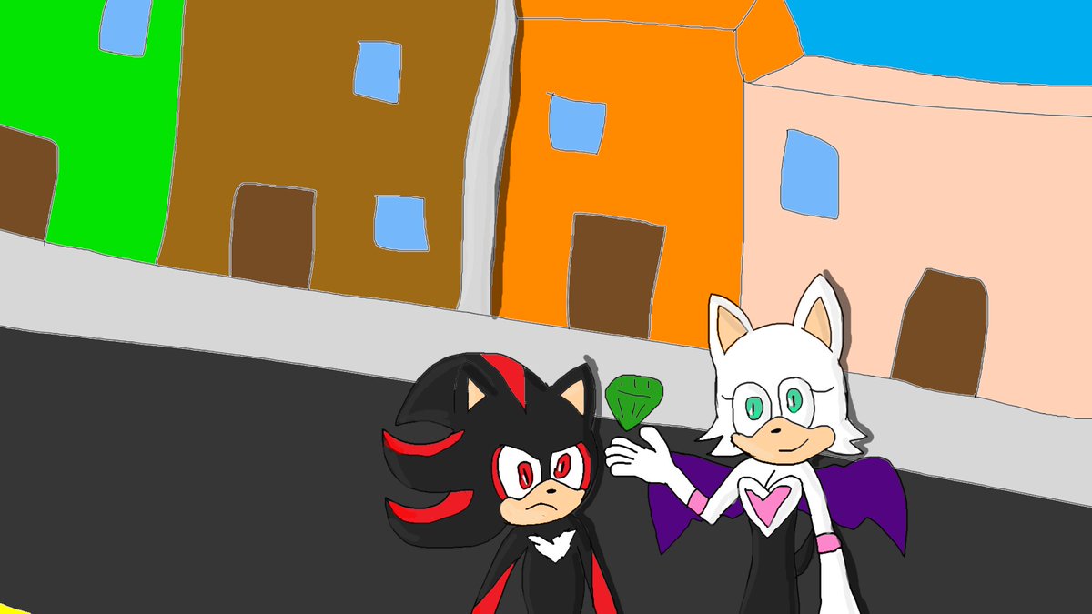 Movie Rouge the bat, and Movie Shadow the hedgehog at City Escape this time #sonicmovie3 #sonicthehedgehog #sonicmoviefanart #sonic #rougethebat #sonicmovie #shadowthehedgehog https://t.co/CLW9LUofuB