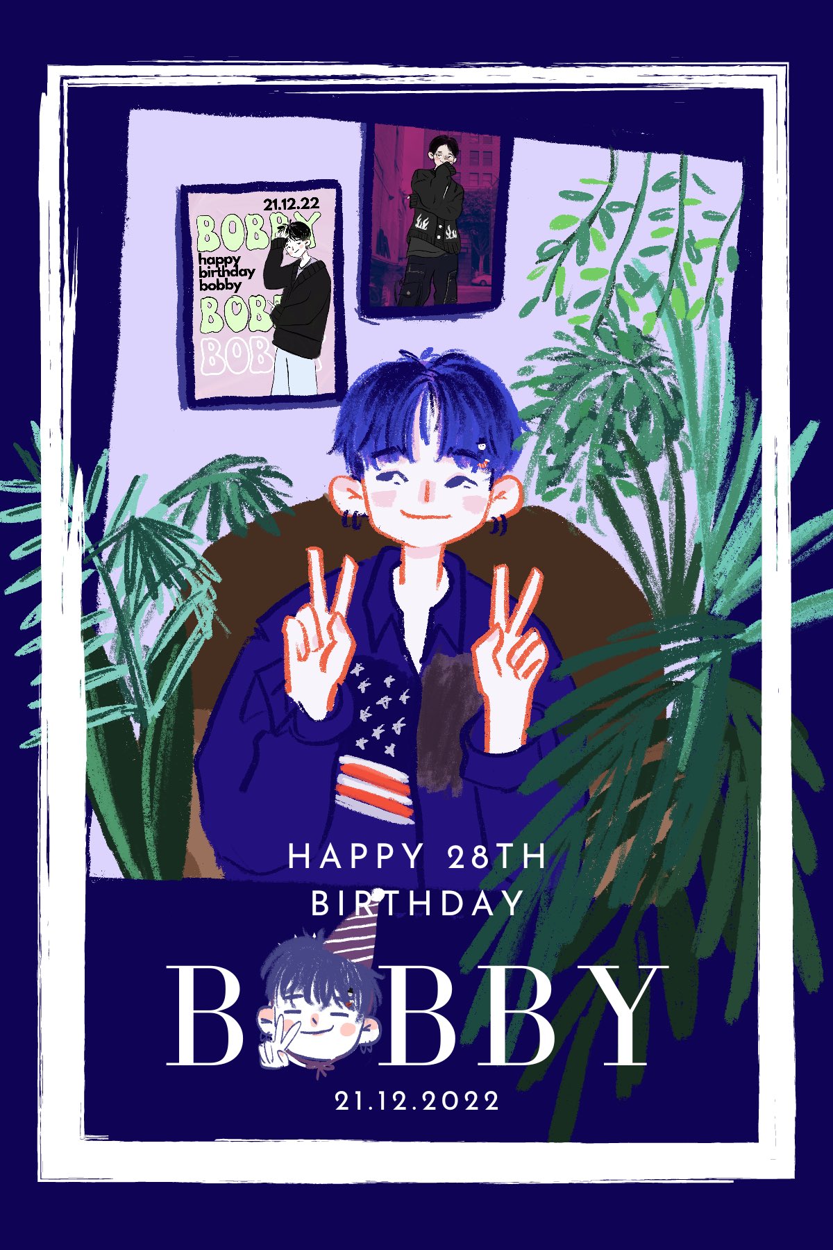 ☕️ on Twitter: “🐰💜 happy birthday 💜🎂 #BOBBY #SuperSexyStarBobbyDay