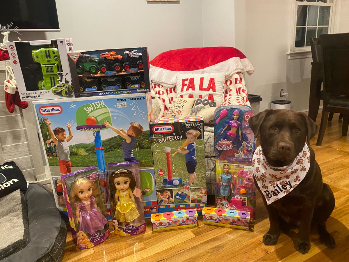 It's #ToysForTots time! 🎁 
Shoutout to our spectacular team members, Ashley Pezzone and Sean Scanlan, for their hard work organizing this charitable donation from the CHARLESGATE team.🎄 

Ashley's dog Bailey made sure that all toys were delivered safely😄