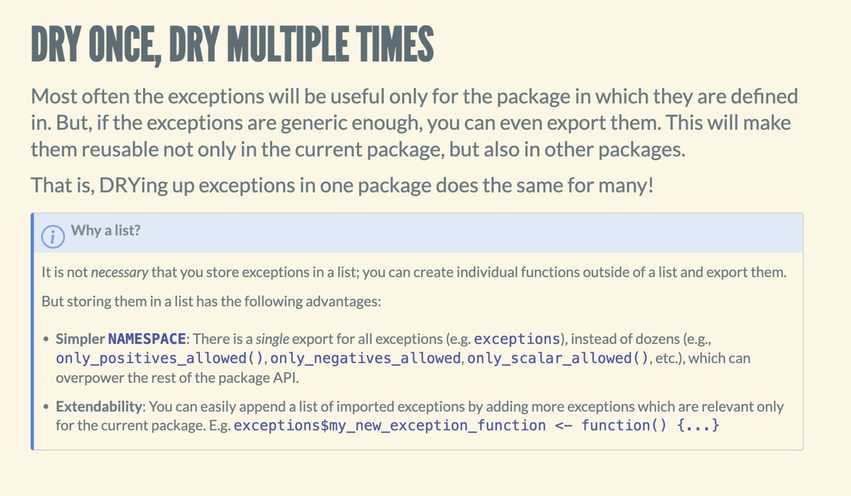 patilindrajeets's tweet image. Thanks to community feedback, I've significantly expounded (50 slides!) my presentation on how to effectively apply the Do Not Repeat (DRY) principle to make #rstats package development more efficient! ☔️
indrajeetpatil.github.io/dry-r-package-…
Lemme if there are still things that are unclear.
