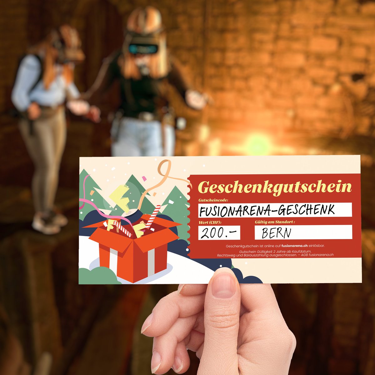 Bist du noch auf der Suche nach einem Last Minute Weihnachtsgeschenk? 🎁🎄
Mit unseren Geschenkgutscheinen schenkst du unvergessliche Erlebnisse in der virtuellen Realität.
bern.fusionarena.ch/geschenkgutsch…