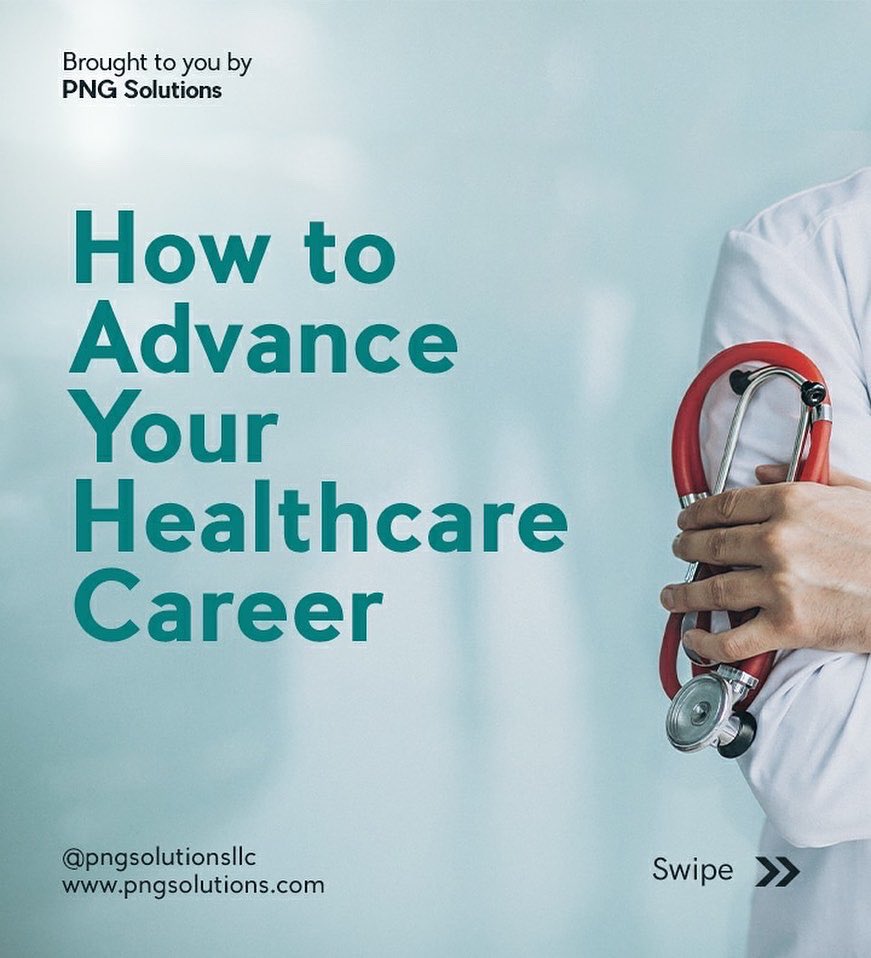 pngsolutionsllc's tweet image. Regardless of your role in the healthcare ecosystem it is important to understand how you can better yourself within your field.

Here are some tips to ensure you achieve the best pace of advancement in your healthcare career.

#pngsolutions #healthcare #healthcareworkers