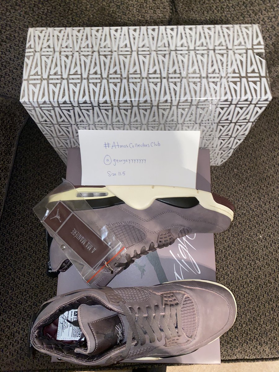 georgeyyyyyyy's tweet photo. @atmos_usa @atmos_usa B-I-N-G-OOOO!! check mine ✅

Size: 11.5

1)Lobster SBs - The good ol’ skool SNKRS days
2)SOTY - AMM x Jordan 4,such a beauty!
3)Nike SB high - Ishod Wair x Wagnus Walker-One of my all time faves! 
4)CNCPTS collab - Turkey Special 🦃

#atmoscollectorsclub https://t.co/LWMfWGHg2b