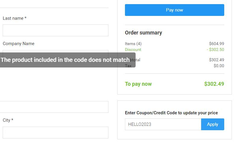 Bitgamey's tweet photo. Has anyone had issues using code HELLO2023 on orders of $300+ in the @AssetStore sale? The basket contains only sale assets but applying the code says THE PRODUCT INCLUDED IN THE CODE DOES NOT MATCH when trying to apply the code. https://t.co/uYAWbteLHa