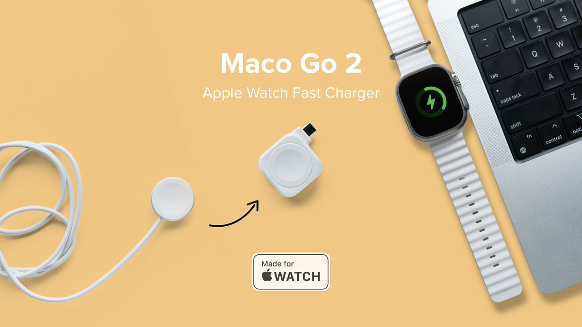 Three1Design's tweet image. Meet the Maco Go 2 Apple Watch Fast Charger. Our latest product release. We’re now over 300% funded in the second day. 

If you haven’t check it out yet, please click the link here:
kickstarter.com/projects/three…