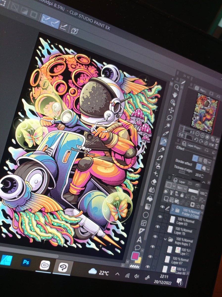 Tegaart07's tweet photo. Personal Project
#astronaut #space #psychedelic #artwork #illustration https://t.co/wOG0cKSjgC