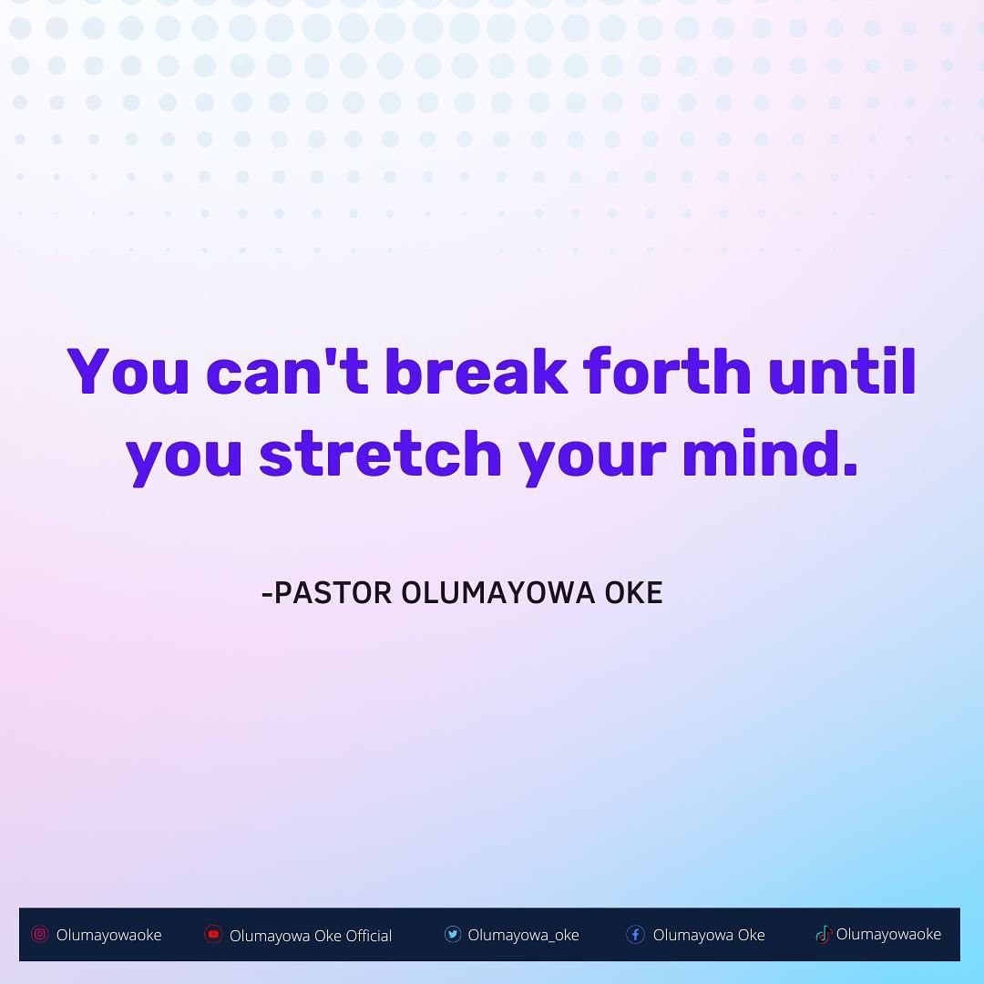 Olumayowa_Oke's tweet photo. Swipe left for more.

Please find out more on our YouTube Channel (Open Heavens Church TV), message title: “Dream Seeds for Uncommon Success”.

~~
#OpenHeavensChurch #PastorOlumayowaOke #Christian #ChristianLiving #Success #UncommonSuccess #BreakForth https://t.co/gIZoesK8en