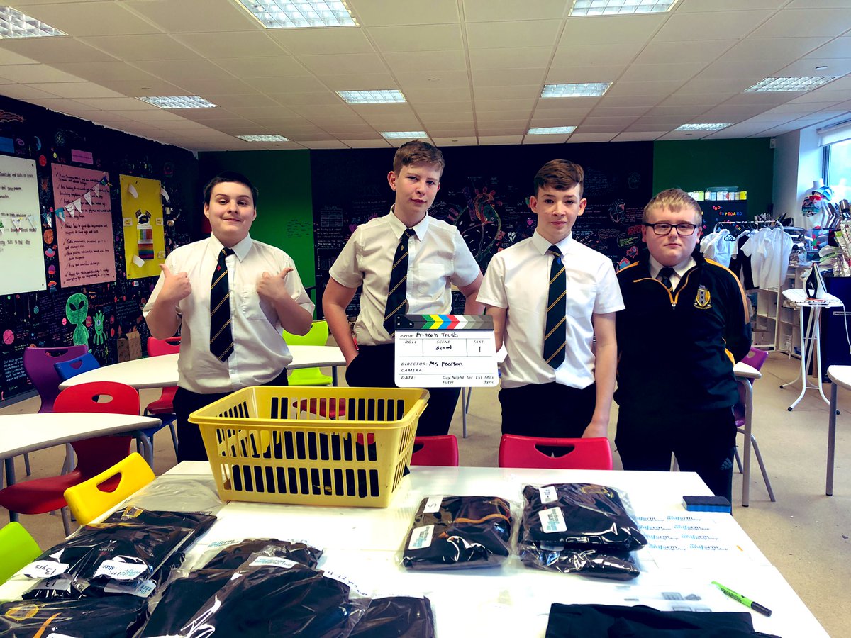 A big day for these 4 &amp; the rest of my Prince’s Trust!!! Proud is an understatement!!! 💕 <a href="/MaestegSchool/">Maesteg School</a> #UniformSwapShop