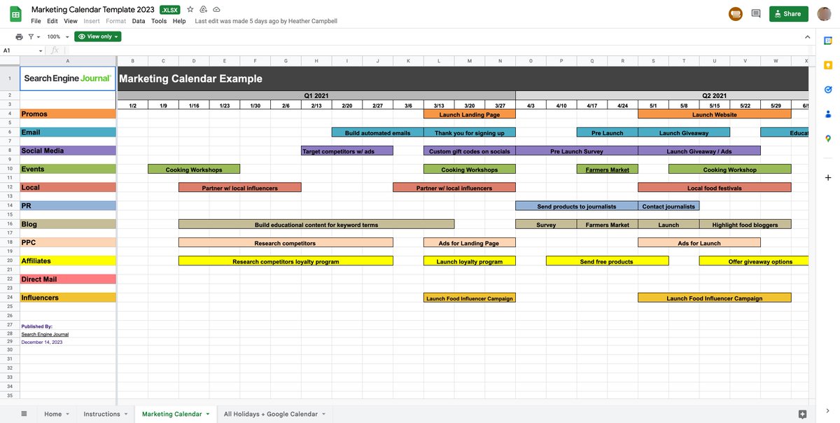 Save time and get organized with our 2023 marketing calendar template. searchenginejournal.com/holiday-market…

#marketingstrategy #marketingtips #socialemediamarketing