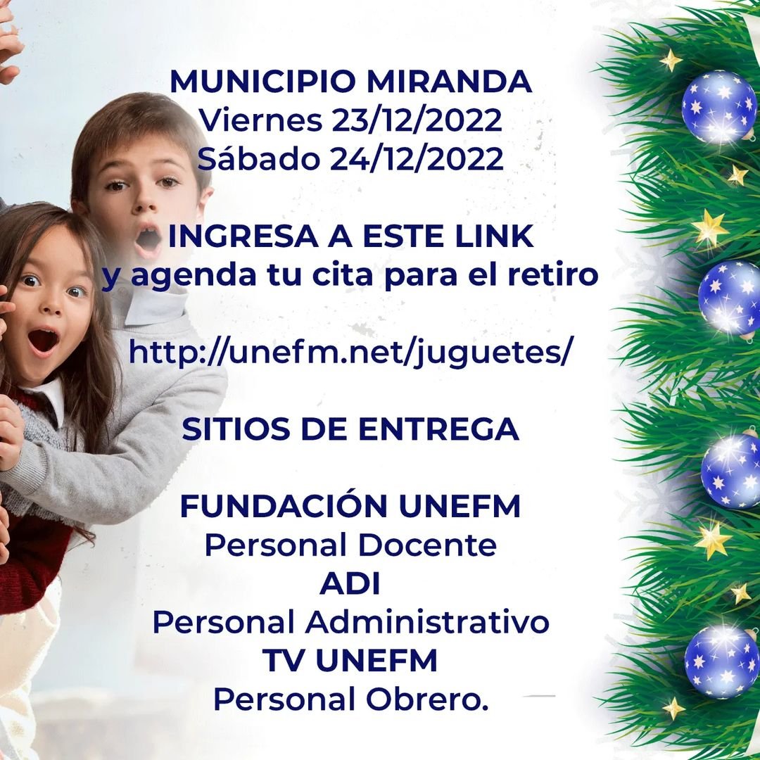 Jornada de entrega de Juguetes al personal de la #UNEFM