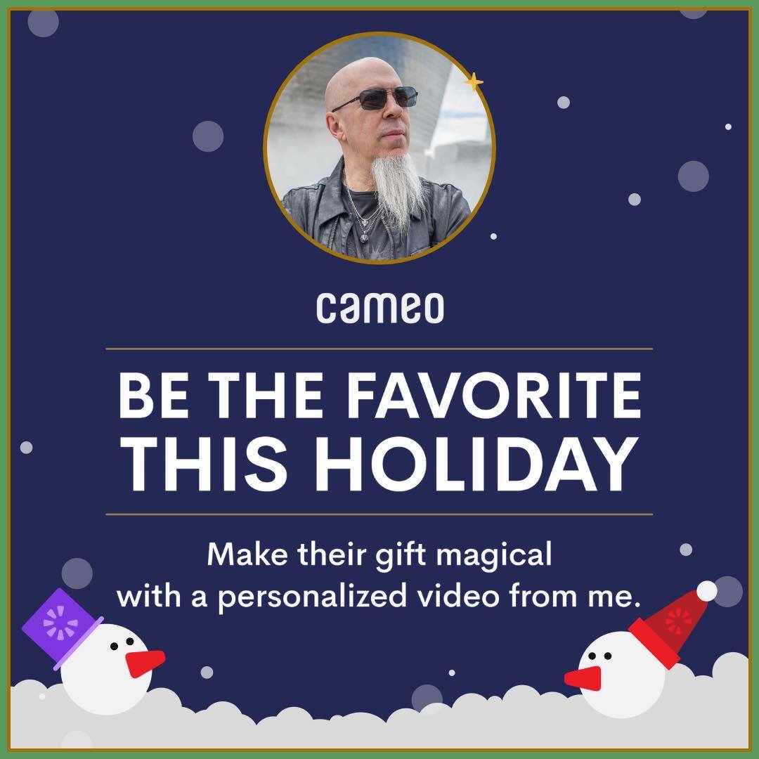 Jcrudess's tweet photo. Give The Gift Of A Personalized Message This Holiday Season!
Hit me up on Cameo for a holiday shout out as well as birthdays and other special occasions.
https://t.co/NH2yeFJCcC
#JordanRudess #Cameo #HolidayGreetings #ECard #ShoutOut #PersonalizedMessage #PersonalizedGreetings https://t.co/tTt1RWceFT
