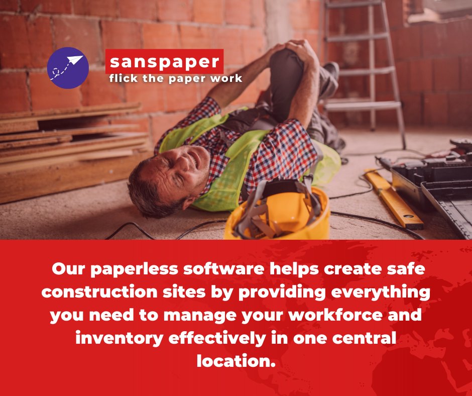 Workers need to stay safe, which means producing safe work sites.

Learn more about our app: 
sanspaper.com/solutions/onsi…

#construction #site #safety #safetyfirst #safetyawareness #safetyregulation #regulation #compliance #paperwork #paperwork #paperless