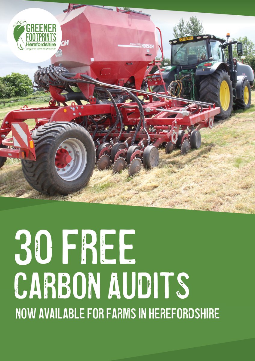 greener_feet's tweet photo. 📣 Calling #Herefordshire farmers! 🧑‍🌾 Are you looking for ways to reduce energy use, make your farm more sustainable &amp; save money? 

Apply by 6 Jan for the chance to get a free farm carbon audit, there are only 30 available! https://t.co/twhOO4V1pU

@Hfds_RuralHub #futurefarming https://t.co/p22223goA1