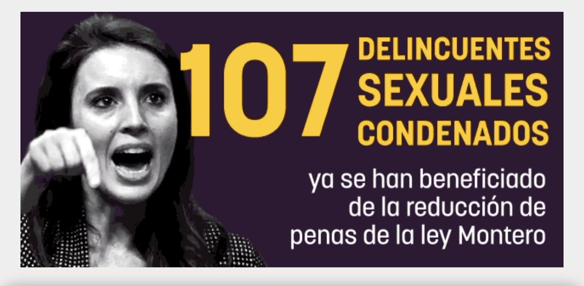 rosadiezglez's tweet photo. Y mientras tanto, violadores y pederastas a la calle. Gracias, @sanchezcastejon https://t.co/UbJzMMtHCs