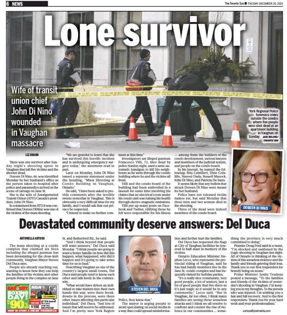 Jack Boland on Twitter "Vaughan massacre aftermath https//torontosun